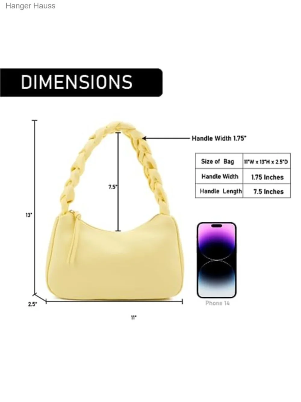 Vegan Leather Braided Hobo Handbag Small Shoulder Tote Purse for Women